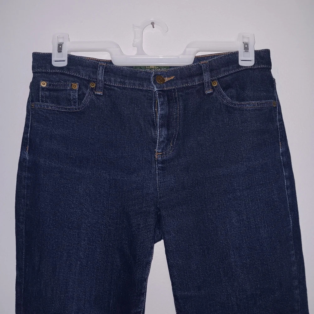 Lauren Ralph Lauren women's jeans size 10 dark blue straight legs
